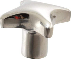 KIPP - 1.96" Head Diam, 4 Point Lobed Knob - 3/8" Hole, Stainless Steel - USA Tool & Supply