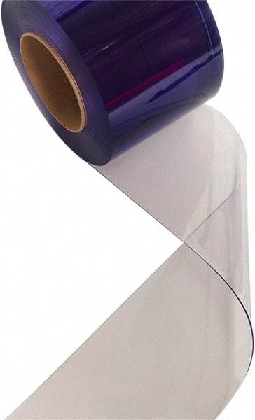 Aleco - Clear Replacement Vinyl Strip Standard Dock Curtain Strips - 24" Wide x 60' Long x 1/8" Thick, PVC - USA Tool & Supply
