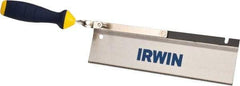 Irwin - 10" High Carbon Steel Blade Dovetail Saw - Plastic Handle, Ergonomic, 17-1/4" OAL - USA Tool & Supply