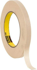 3M - 1/2" Wide x 60 Yd Long Tan Paper Masking Tape - Series 234, 5.9 mil Thick, 27 In/Lb Tensile Strength - USA Tool & Supply
