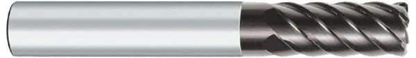OSG - 6mm, 6 Flute, Single End, Solid Carbide, 0.5mm Corner Radius End Mill - 50mm OAL, 45° Helix, Right Hand Flute, 13mm LOC, Right Hand Cut - USA Tool & Supply