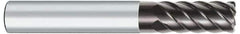 OSG - 6mm, 6 Flute, Single End, Solid Carbide, 0.5mm Corner Radius End Mill - 50mm OAL, 45° Helix, Right Hand Flute, 13mm LOC, Right Hand Cut - USA Tool & Supply
