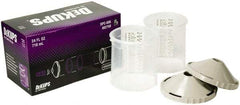 DeVilbiss - Paint Sprayer Reusable Sleeve - Reusable Sleeve and Lids, 2 Pack, Compatible with Siphon and Gravity Spray Guns - USA Tool & Supply