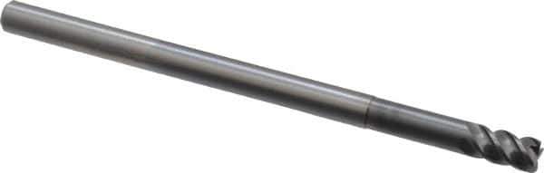 OSG - 6mm, 4 Flute, Single End, Solid Carbide, 0.5mm Corner Radius End Mill - 100mm OAL, 45° Helix, Right Hand Flute, 9mm LOC, Right Hand Cut, 30mm Extended Reach - USA Tool & Supply
