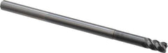 OSG - 6mm, 4 Flute, Single End, Solid Carbide, 0.5mm Corner Radius End Mill - 100mm OAL, 45° Helix, Right Hand Flute, 9mm LOC, Right Hand Cut, 30mm Extended Reach - USA Tool & Supply