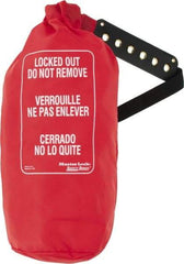 Master Lock - Lockout Cinch Bags, Wheel Locks & Lockable Covers Device Type: Lockout Cinch Bag Language: English/Spanish - USA Tool & Supply