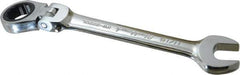 Blackhawk by Proto - 11/16" 12 Point Flexhead Combination Wrench - 15° Head Angle, 7-1/2" OAL, Steel, Chrome Finish - USA Tool & Supply