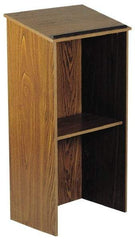 Oklahoma Sound - Mahogany Full Floor Lectern - 16" Deep x 23" Wide - USA Tool & Supply