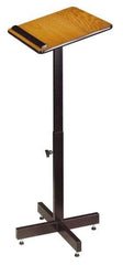 Oklahoma Sound - Medium Oak Portable Lectern - 16" Deep x 20" Wide x 30-44" High - USA Tool & Supply