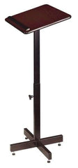 Oklahoma Sound - Mahogany Portable Lectern - 16" Deep x 20" Wide x 30-44" High - USA Tool & Supply