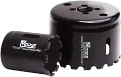 M.K. MORSE - 4-3/8" Diam, 1-15/16" Cutting Depth, Hole Saw - Carbide Grit Saw, Gulleted Edge - USA Tool & Supply