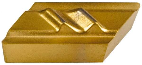 Tool-Flo - FLPR51, GP50 Grade Carbide Profiling Insert - TiN Finish, 55° Incl Angle, Parallelogram, 1/8" Thick, 1/64" Corner Radius - USA Tool & Supply
