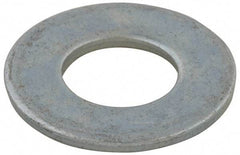 Value Collection - #10 Screw, Grade 2 Steel USS Flat Washer - 0.241" ID x 0.58" OD, 0.067" Thick, Zinc-Plated Finish - USA Tool & Supply