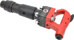 Universal Tool - 2,100 BPM, 3-3/4 Inch Long Stroke, Pneumatic Chipping Hammer - 30 CFM Air Consumption, 3/8 NPT Inlet - USA Tool & Supply