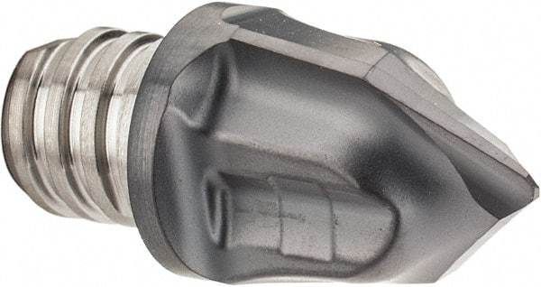 Iscar - MM HCD Grade IC908 Carbide Chamfer Milling Tip Insert - TiAlN Finish, 2 Flutes, 0.472" Cutting Diam, 0.276" Depth of Cut, 0.61" Extension - USA Tool & Supply
