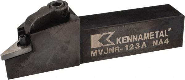 Kennametal - MVJN, Right Hand Cut, 3° Lead Angle, 3/4" Shank Height x 3/4" Shank Width, Negative Rake Indexable Turning Toolholder - 4" OAL, VN..33. Insert Compatibility, Series Kenloc - USA Tool & Supply