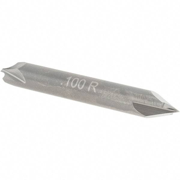 Value Collection - Corner Rounding End Mills - .100 R CARB CREM, DE, 2 FL - USA Tool & Supply