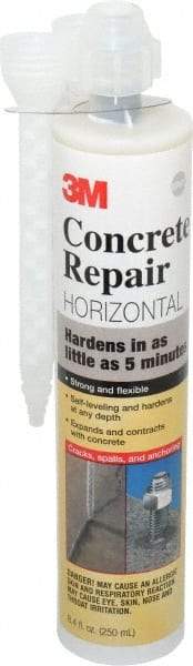 3M - 8.4 oz Cartridge Gray Urethane Filler/Repair Caulk - -60 to 250°F Operating Temp, 4 min Tack Free Dry Time, 1 hr Full Cure Time, Series 600 - USA Tool & Supply