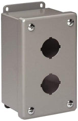 Cooper B-Line - 4 Hole, 1.203 Inch Hole Diameter, Stainless Steel Pushbutton Switch Enclosure - 10-1/4 Inch High x 3-1/4 Inch Wide x 2-3/4 Inch Deep, 12, 13 NEMA Rated - USA Tool & Supply