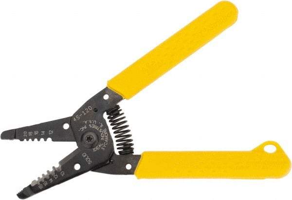 Ideal - 18 to 10 AWG Wire Stripper - 6 Inch Overall Length, 18 AWG Min, Plastic Cushion Handle - USA Tool & Supply