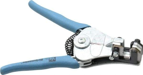 Ideal - 22 to 14 AWG Capacity Automatic Wire Stripper - 7" OAL, Plastic Cushion Handle - USA Tool & Supply