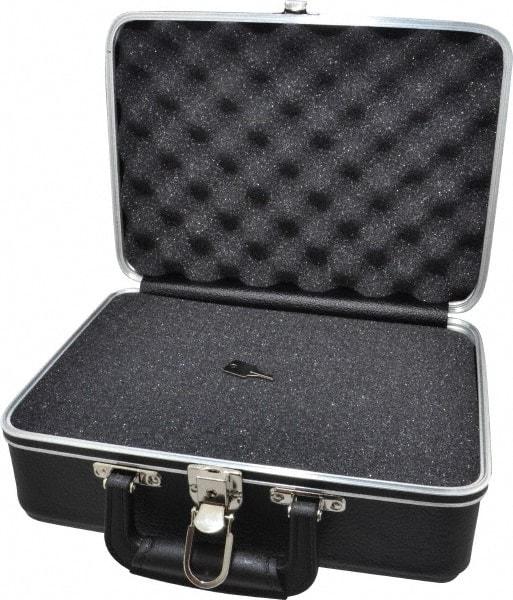 Platt - 12" Wide x 5" High, Clamshell Hard Case - Black, Plastic - USA Tool & Supply