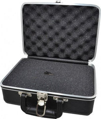Platt - 12" Wide x 5" High, Clamshell Hard Case - Black, Plastic - USA Tool & Supply