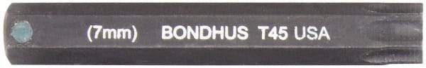 Bondhus - Star Hex Drive Bit - 2" OAL - USA Tool & Supply