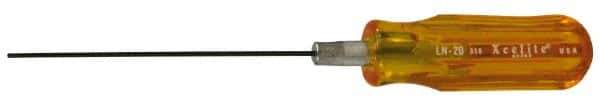 Xcelite - 0.05" Standard Hex Driver - 4" Bade Length, Standard Handle, 6-5/8" OAL - USA Tool & Supply