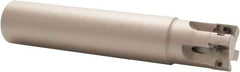 Iscar - 3/4" Cut Diam, 0.303" Max Depth of Cut, 3/4" Shank Diam, 4" OAL, Indexable Square Shoulder End Mill - HP AN.. 0702.. Inserts, Cylindrical Shank, 90° Lead Angle, Through Coolant, Series Heliplus - USA Tool & Supply
