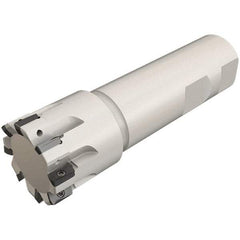 Iscar - 1-1/4" Cut Diam, 0.303" Max Depth of Cut, 1" Shank Diam, 4" OAL, Indexable Square Shoulder End Mill - HP ANKT 0702 .., HP ANCR 0702.., HP ANCT 0702.., HP ANKW 0702.. Inserts, Weldon Shank, 90° Lead Angle, Series Heliplus - USA Tool & Supply