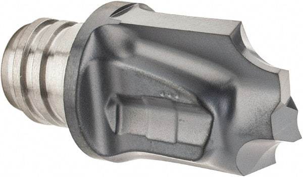 Iscar - MM HR Grade IC908 Carbide Concave Radius Milling Tip Insert - TiAlN Finish, 2 Flutes, 0.256" Cutting Diam, 0.472" Depth of Cut, 0.492" Extension, 0.118" Cnr Rad - USA Tool & Supply