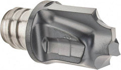 Iscar - MM HR Grade IC908 Carbide Concave Radius Milling Tip Insert - TiAlN Finish, 2 Flutes, 0.256" Cutting Diam, 0.472" Depth of Cut, 0.492" Extension, 0.118" Cnr Rad - USA Tool & Supply