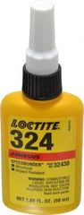 Loctite - 50 mL Bottle Structural Adhesive - 5 min Working Time, 3,000 to 3,600 psi Shear Strength, Series 324 - USA Tool & Supply