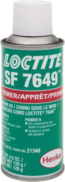 Loctite - 4.5 Fluid Ounce Can, Green, Liquid Primer - Series 7649 - USA Tool & Supply