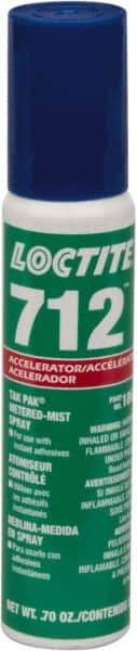 Loctite - 7 Fluid Ounce, Clear Adhesive Accelerator - For Use with Instant Adhesive - USA Tool & Supply