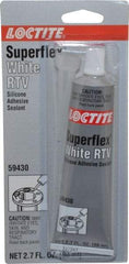 Loctite - 80 mL Tube White RTV Silicone Joint Sealant - 30 min Tack Free Dry Time, 24 hr Full Cure Time, Series 135 - USA Tool & Supply