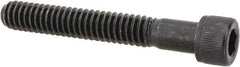 Value Collection - 1/4-20 UNC Hex Socket Drive, Socket Cap Screw - Alloy Steel, Black Oxide Finish, Partially Threaded, 1-3/4" Length Under Head - USA Tool & Supply