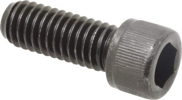 Value Collection - 3/8-16 UNC Hex Socket Drive, Socket Cap Screw - Alloy Steel, Black Oxide Finish, Fully Threaded, 1" Length Under Head - USA Tool & Supply