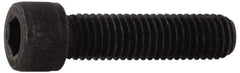 Value Collection - 7/16-14 UNC Hex Socket Drive, Socket Cap Screw - Alloy Steel, Black Oxide Finish, Partially Threaded, 4" Length Under Head - USA Tool & Supply