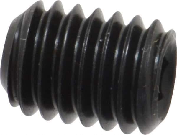 Value Collection - 3/8-16 UNC, 1/2" OAL, Cup Point Set Screw - Grade 8 Alloy Steel, 3/16" Key - USA Tool & Supply
