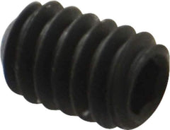 Value Collection - 1/4-20 UNC, 3/8" OAL, Cup Point Set Screw - Grade 8 Steel, 1/8" Key - USA Tool & Supply