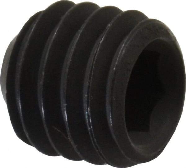Value Collection - #10-32 UNF, 3/16" OAL, Cup Point Set Screw - Grade 8 Steel, 3/32" Key - USA Tool & Supply