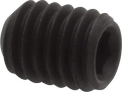 Value Collection - #10-32 UNF, 1/4" OAL, Cup Point Set Screw - Grade 8 Steel, 3/32" Key - USA Tool & Supply