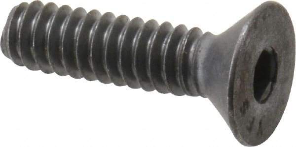 Value Collection - #10-24 UNC Hex Socket Drive, Flat Screw - Alloy Steel, Black Oxide Finish, 3/4" OAL - USA Tool & Supply