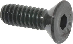 Value Collection - 1/4-20 UNC Hex Socket Drive, Flat Screw - Alloy Steel, Black Oxide Finish, Partially Threaded, 3/4" OAL - USA Tool & Supply
