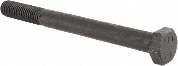 Value Collection - M12x1.75mm Metric Coarse, 130mm Length Under Head Hex Head Cap Screw - Partially Threaded, Grade 8.8 Steel, Uncoated, 19mm Hex - USA Tool & Supply