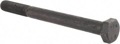 Value Collection - M12x1.75mm Metric Coarse, 130mm Length Under Head Hex Head Cap Screw - Partially Threaded, Grade 8.8 Steel, Uncoated, 19mm Hex - USA Tool & Supply