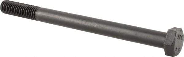 Value Collection - M12x1.75mm Metric Coarse, 150mm Length Under Head Hex Head Cap Screw - Partially Threaded, Grade 8.8 Steel, Uncoated, 19mm Hex - USA Tool & Supply