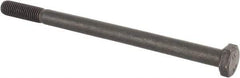 Value Collection - M12x1.75mm Metric Coarse, 180mm Length Under Head Hex Head Cap Screw - Partially Threaded, Grade 8.8 Steel, Uncoated, 19mm Hex - USA Tool & Supply